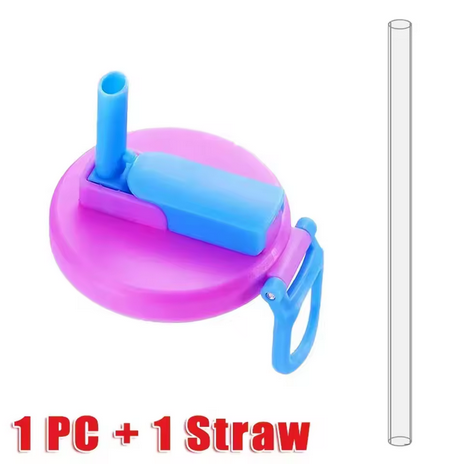 Energy Drink Lid With Straw