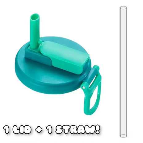 Soda Can Lid With Straw