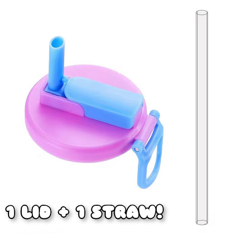 Soda Can Lid With Straw